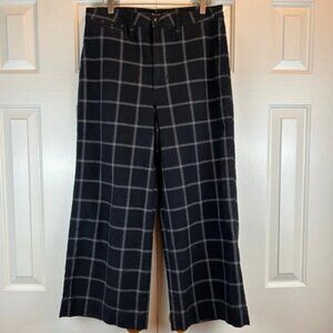 Madewell Black Emmet Wide Leg Crop Pants